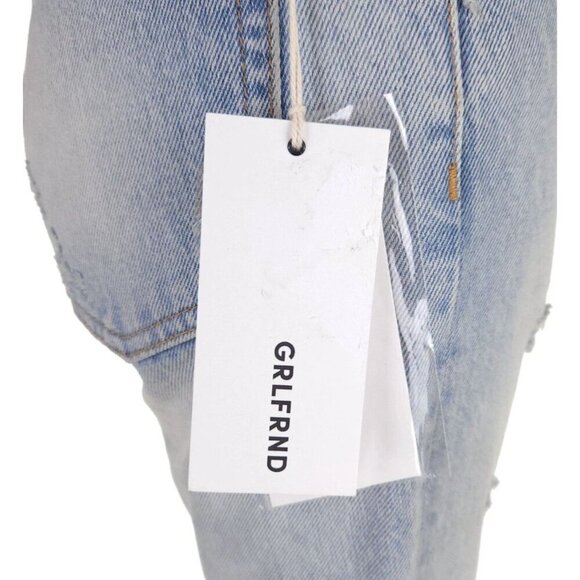 GRLFRND Karolina High-Rise Raw Edge Jeans 24 XXS Dont Cry Daddy $225 - Picture 12 of 16